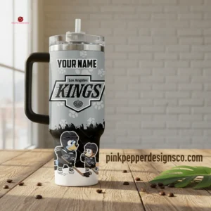 Personalized Bluey Los Angeles Kings Hockey 40oz Tumbler