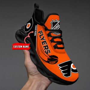 Philadelphia Flyers Personalized National Hockey League 2026 Max Soul Shoes