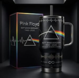 Pink Floyd 60th Anniversary 1965-2025 Graphic Tumbler for Music Fans