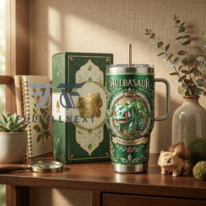 Pokemon Bulbasaur Rooted in Strength Graphic Tumbler for Fans