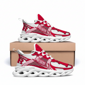 Rutgers Scarlet Knights Personalized Clunky Sneaker Max Soul Shoes
