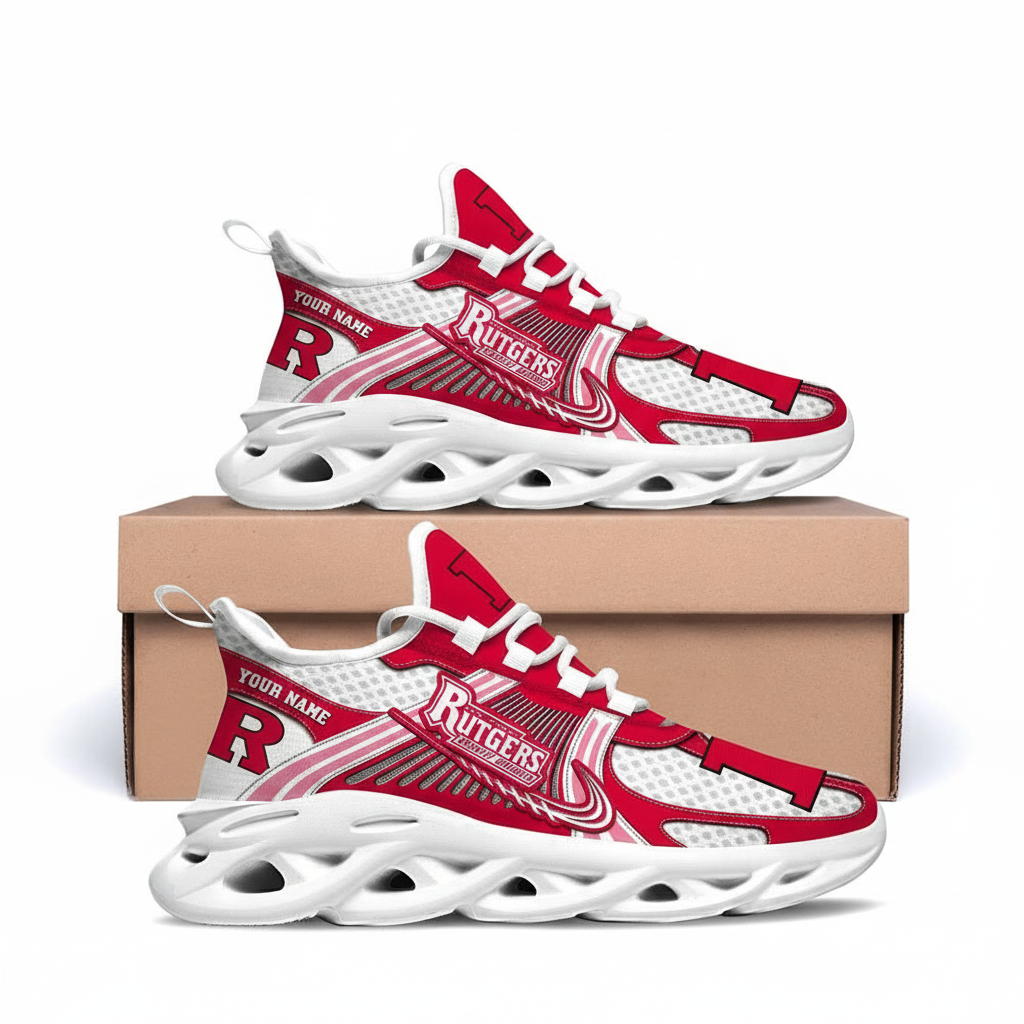 Rutgers Scarlet Knights Personalized Clunky Sneaker Max Soul Shoes 1 Rutgers Scarlet Knights Personalized Clunky Sneaker Max Soul Shoes