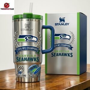 Seattle Seahawks 50Th Anniversary 2025 NFC Champions Tumbler
