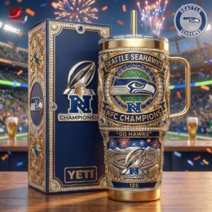 Seattle Seahawks NFC Champions Go Hawks Tumbler