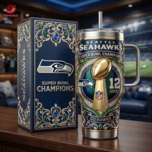 Seattle Seahawks Super Bowl Champions Go Hawks Tumbler
