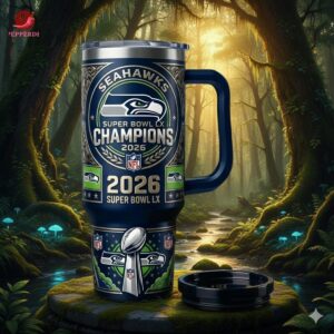 Seattle Seahawks Super Bowl LX Champions 2026 Tumbler