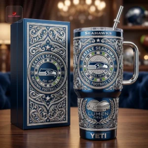Seattle Seahawks Super Bowl XLVIII Champions Ornate Tumbler