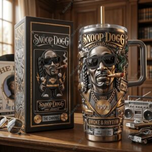 Unisex Snoop Dogg West Coast Legend Graphic Tumbler for Music Fans