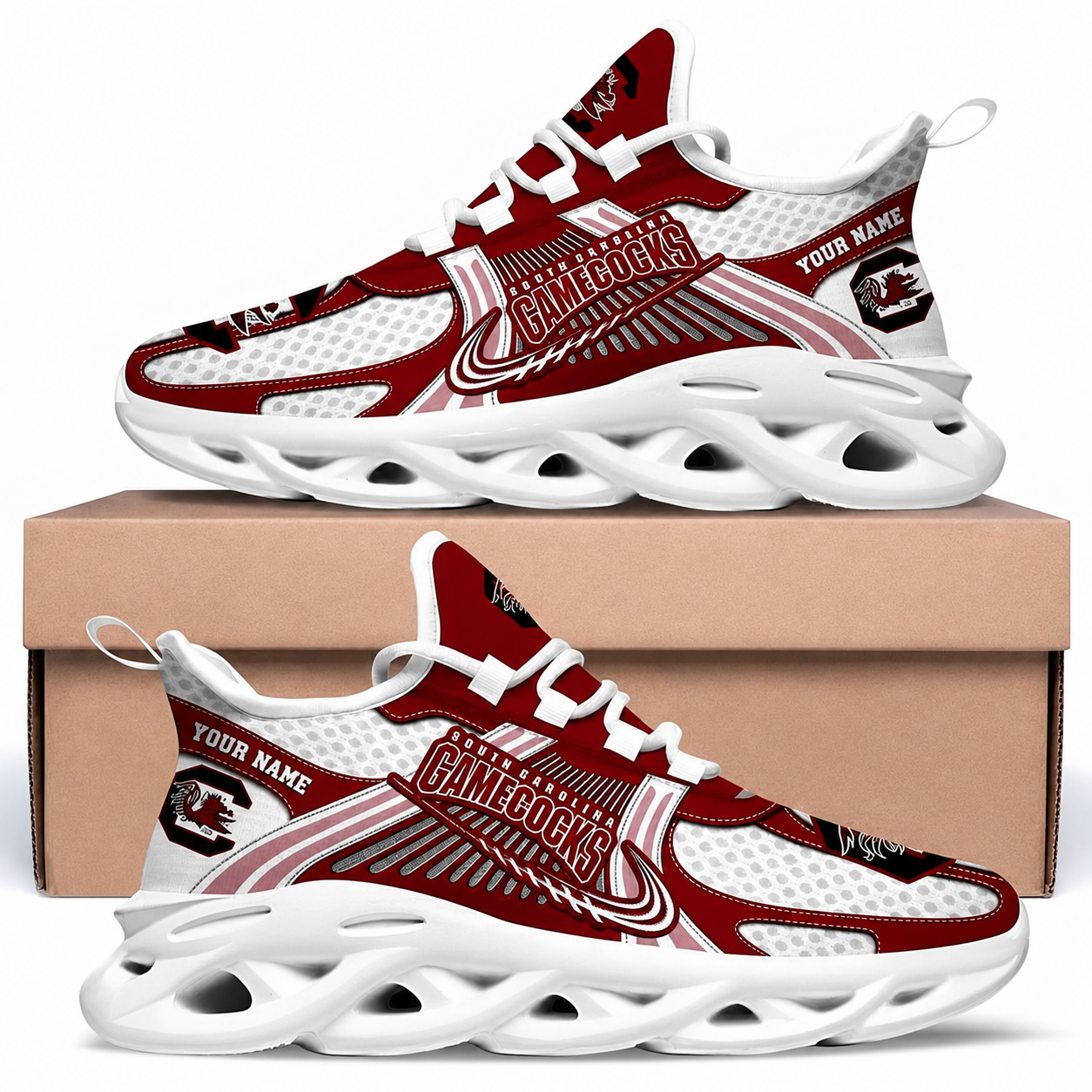 South Carolina Gamecocks Personalized Clunky Sneaker Max Soul Shoes 1 South Carolina Gamecocks Personalized Clunky Sneaker Max Soul Shoes