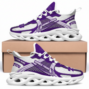 TCU Horned Frogs Personalized Clunky Sneaker Max Soul Shoes
