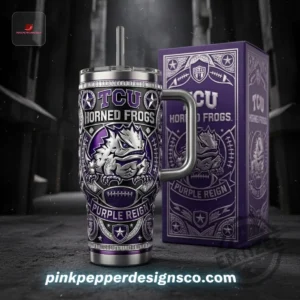 TCU Horned Frogs Purple Reign Handled Tumbler