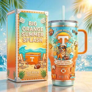 Unisex Tennessee Volunteers Go Vols Beach Club Graphic Tumbler for College Sports Fans