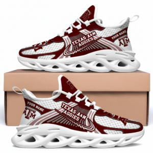 Texas A&M Aggies Personalized Clunky Sneaker Max Soul Shoes