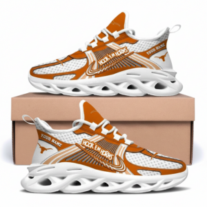 Texas Longhorns Personalized Clunky Sneaker Max Soul Shoes