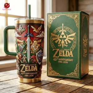 The Legend Of Zelda 40Th Anniversary 1986-2026 Tumbler