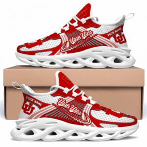 Utah Utes Personalized Clunky Sneaker Max Soul Shoes