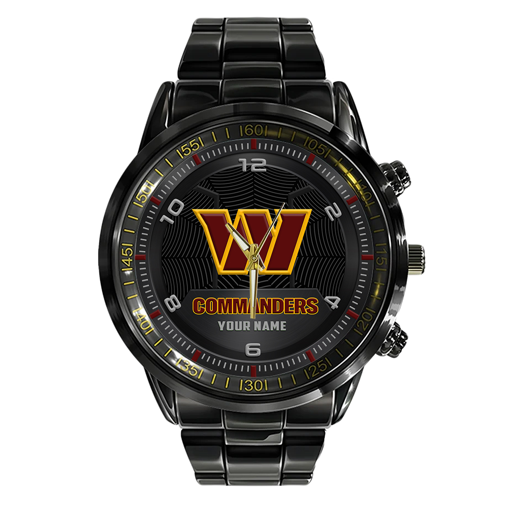 Washington Commanders Stainless Steel Watch 3 Washington Commanders Stainless Steel Watch - Image 3