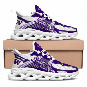 Washington Huskies Personalized Clunky Sneaker Max Soul Shoes