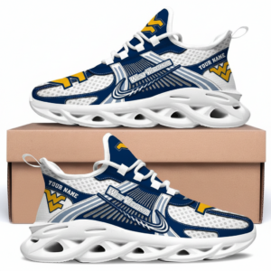 West Virginia Mountaineers Personalized Clunky Sneaker Max Soul Shoes