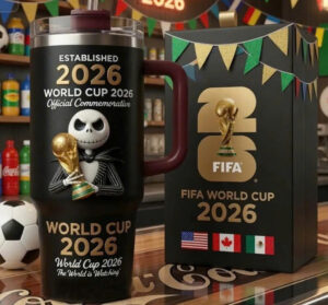 Jack Skellington FIFA World Cup 2026 Commemorative Handled Tumbler