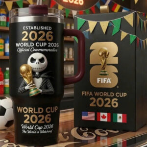 Jack Skellington FIFA World Cup 2026 Commemorative Handled Tumbler