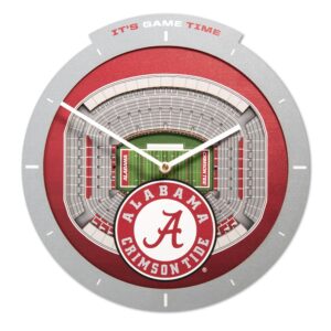NCAA Alabama Crimson Tide StadiumView Clock