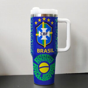 Unisex Brazil National Team Global Soccer Event 2026 Graphic Tumbler for Soccer Fans