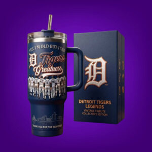 Unisex Detroit Tigers Yes I'm Old But I Saw Greatness Graphic Tumbler for Baseball Fans