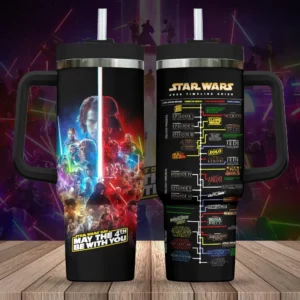 Unisex Star Wars 50th Anniversary Graphic Tumbler for Movie Fans