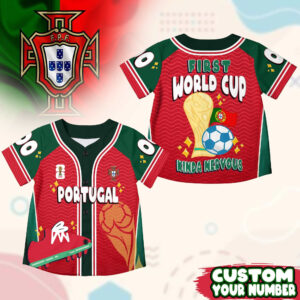 Custom Name Portugal World Soccer 2026 Graphic Baseball Jersey for Soccer Fans