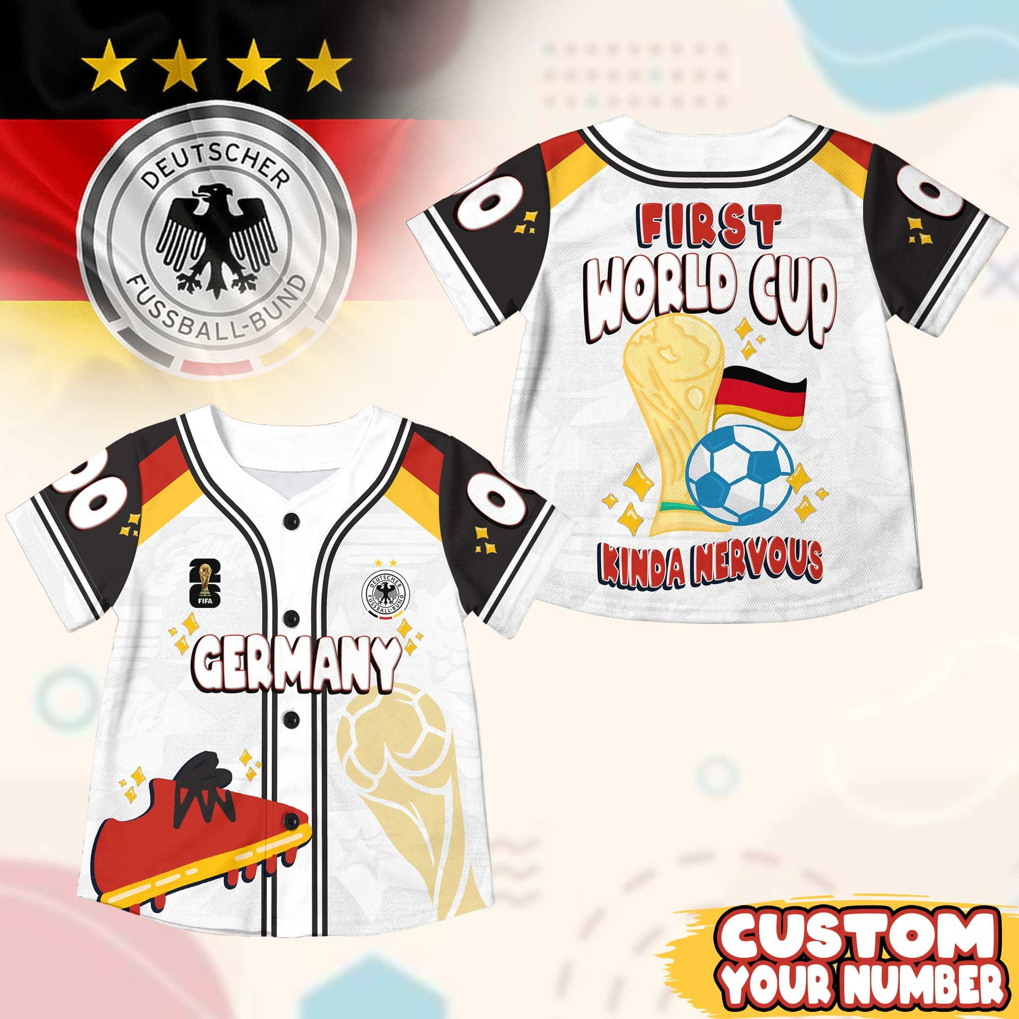Custom Name Germany World Soccer 2026 Graphic Baseball Jersey for Soccer Fans 1 Custom Name Germany World Soccer 2026 Graphic Baseball Jersey for Soccer Fans