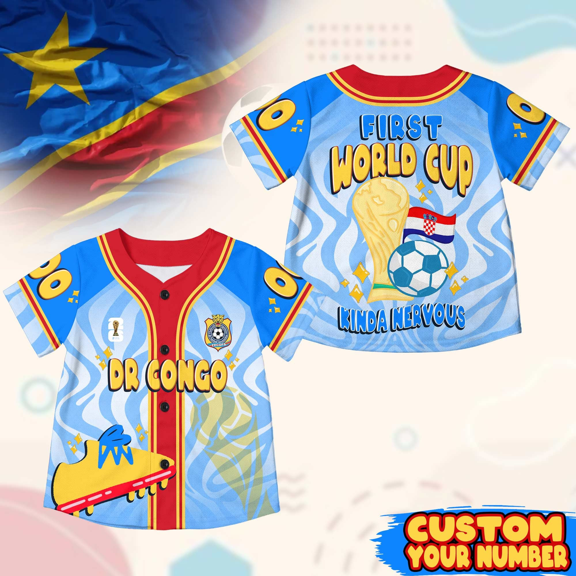 Custom Name Congo DR World Soccer 2026 Graphic Baseball Jersey for Soccer Fans 1 Custom Name Congo DR World Soccer 2026 Graphic Baseball Jersey for Soccer Fans