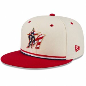 Unisex Miami Marlins x USA 250 Fourth of July Graphic Hat for Baseball Fans