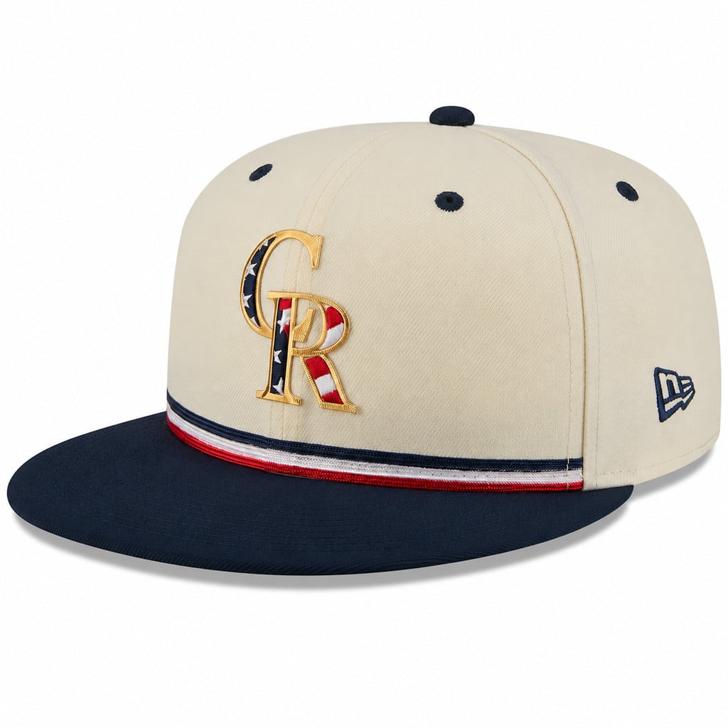 Unisex Colorado Rockies x USA 250 Fourth of July Graphic Hat for Baseball Fans