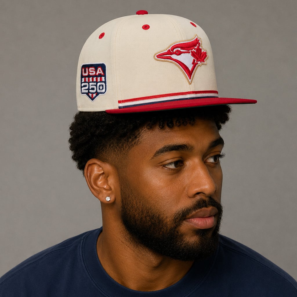 Unisex Toronto Blue Jays x USA 250 Fourth of July Graphic Hat for Baseball Fans - Image 2