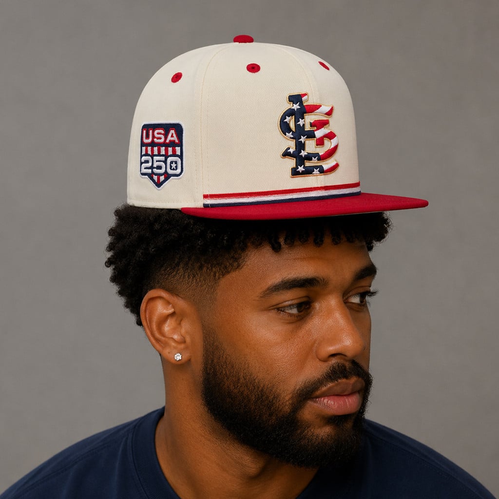 Unisex St. Louis Cardinals x USA 250 Fourth of July Graphic Hat for Baseball Fans - Image 2