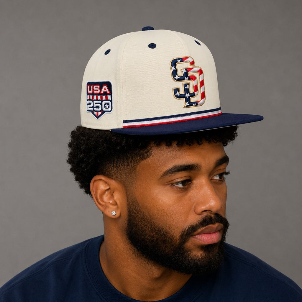 Unisex San Diego Padres x USA 250 Fourth of July Graphic Hat for Baseball Fans - Image 2