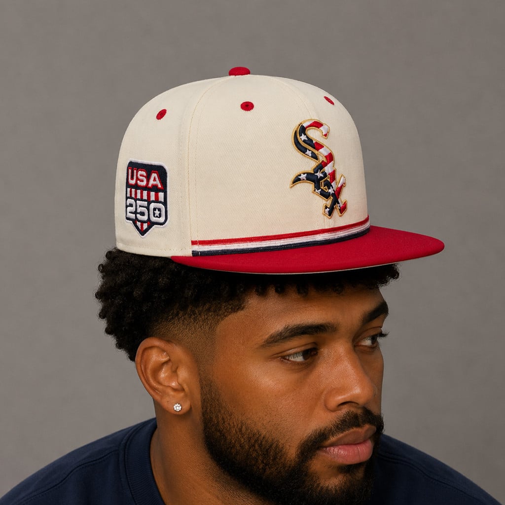 Unisex Chicago White Sox x USA 250 Fourth of July Graphic Hat for Baseball Fans - Image 2