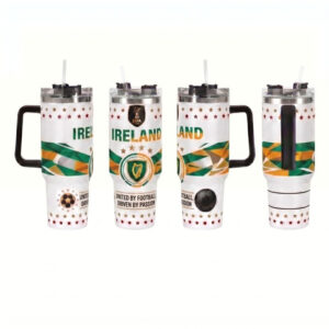 Unisex Ireland Soccer Global Soccer Event 2026 Ireland Soccer Player Merch Gifts For Son Graphic Tumbler for Soccer Fans