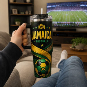 Unisex Jamaica Soccer Global Soccer Event 2026 Jamaica Soccer Player Merch Gifts For Men Graphic Tumbler for Soccer Fans