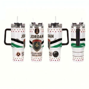 Unisex Jordan Football Global Soccer Event 2026 Jordan Soccer Player Gifts For Him Graphic Tumbler for Soccer Fans