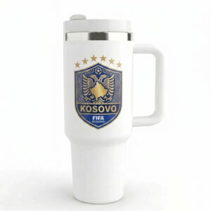 Unisex Kosovo Football Global Soccer Event 2026 Kosovo Soccer Player Son Gifts Graphic Tumbler for Soccer Fans
