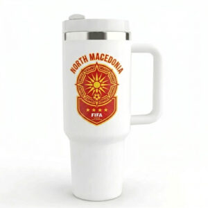 Unisex North Macedonia Football Global Soccer Event 2026 Soccer Fan Gifts For Son Graphic Tumbler for Soccer Fans