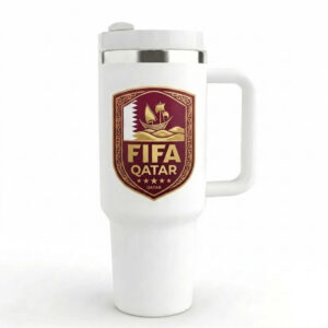 Unisex Qatar Soccer Global Soccer Event 2026 Qatar National Team Graphic Tumbler for Soccer Fans