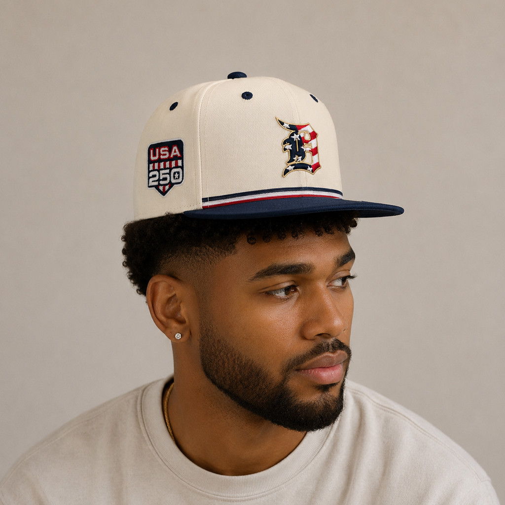 Unisex Detroit Tigers x USA 250 Fourth of July Graphic Hat for Baseball Fans - Image 2