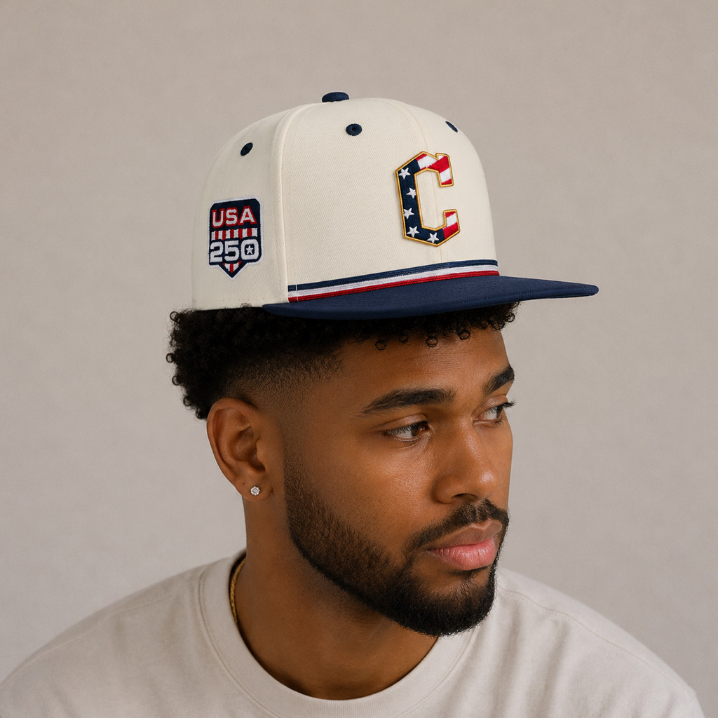 Unisex Cleveland Guardians x USA 250 Fourth of July Graphic Hat for Baseball Fans - Image 2