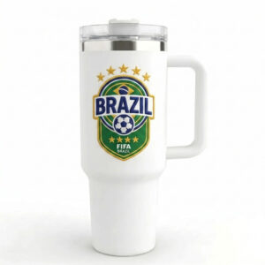 Unisex Brazil Football Global Soccer Event 2026 Game Day Unique Gifts For Football Fan Graphic Tumbler for Soccer Fans