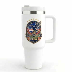 Unisex Cape Verde Soccer Global Soccer Event 2026 Game Day Gifts For Men Graphic Tumbler for Soccer Fans
