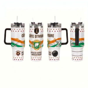 Unisex Cote D'Ivoire Soccer Global Soccer Event 2026 Game Day Gifts For Son Graphic Tumbler for Soccer Fans