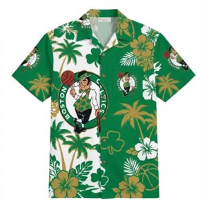 Unisex Boston Celtics Graphic Hawaiian Shirt for Basketball Fans